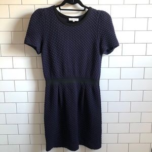 SANDRO “Lauralie” Quilted Stretch Mini-Dress